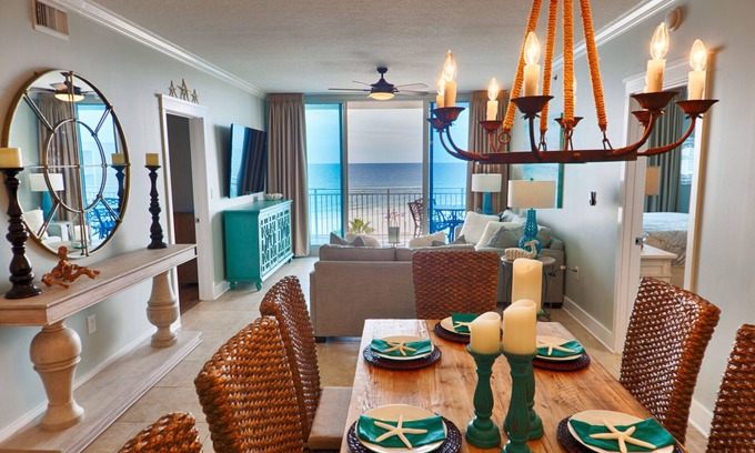 Fort Walton Beach - Destin Condo | Waterscape A606 ~ Gulf & Pool Views ~ Beach Service ~ Top Floor 2BR