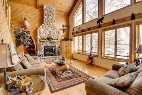 Waubun House | Waubun Lake Cabin with Private Dock and Fire Pit!