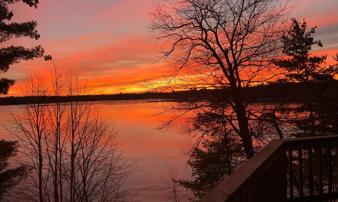 Hackensack Cabin | Welcome to Lakeside Haven on Webb Lake, surrounded by towering pines!