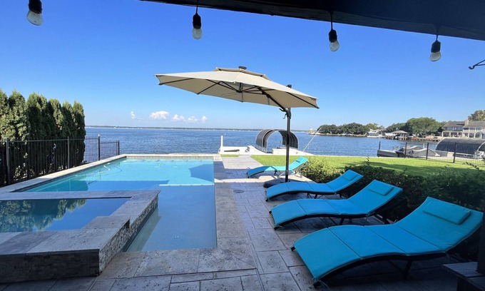 April Sound House | What A View! Open Water View with Private Pool & Spa. Breathtaking Sunrise!