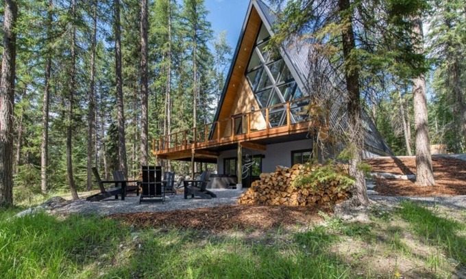 Whitefish Cabin | Whitefish Glacier A-Frame Hideaway