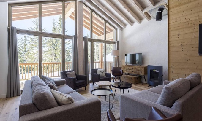 Les Eucherts Apartment | Wifi, sauna, balcony, parking, tv, ski locker, 66-69m², La Rosière