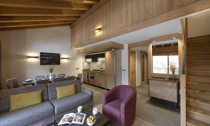 Les Avanchers-Valmorel Apartment | Wifi, ski-in/ski-out & foot of the slopes, fitness, swimming pool, balcony, parking, tv, ski locker