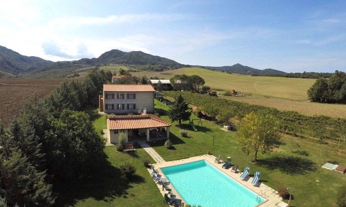 Pomarance Villa | Wonderful private villa with private pool, WIFI, TV, terrace, panoramic view and parking