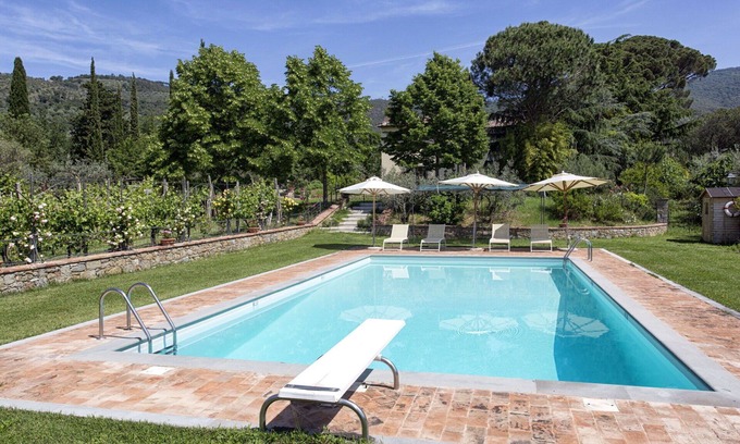 Cortona Villa | Wonderful private villa with A/C, WIFI, private pool, TV, patio, panoramic view, close to Cortona