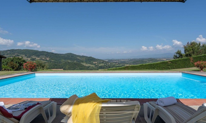Dicomano Villa | Wonderful private villa with hot tub, private pool, A/C, WIFI, TV, pets allowed and parking