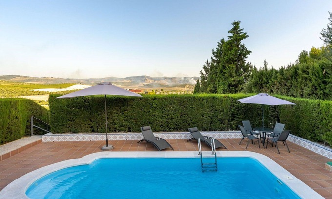 Baena House | Wonderful private villa for 6 guests with private pool, WIFI, A/C, TV, terrace and parking