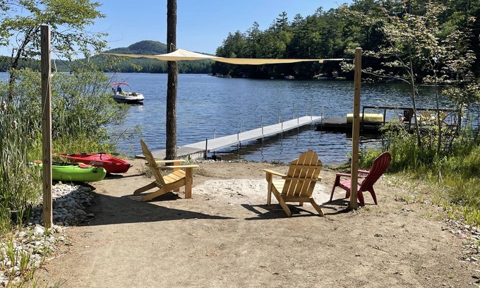 Chestertown House | Year round Log Cabin on Loon Lake. Minutes from skiing at Gore Mountain