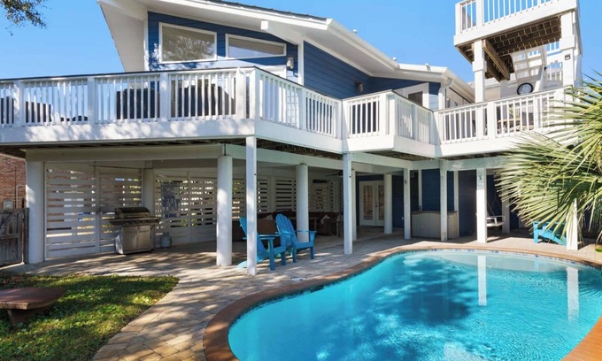 Gulfview Heights House | Your beach getaway with Pool, Game room, Close to beach + Free Tickets!
