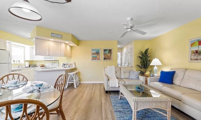 Cherry Grove Beach Condo | Your Sunshine Escape: 6-Minute Beach Walk from Quiet Community