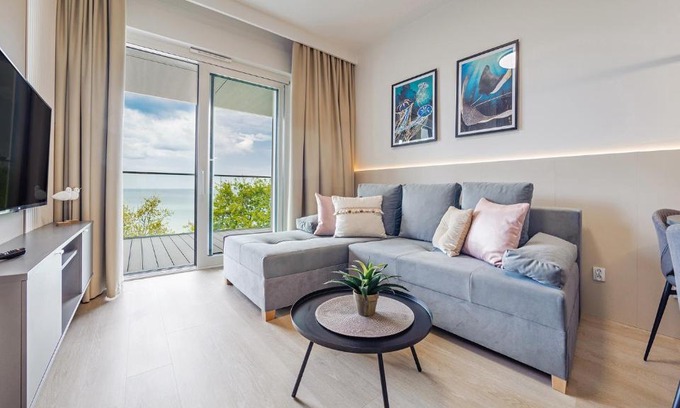 Sianozety Apartment | Zachód Słońca z widokiem na morze 320 -Perłowa Przystań-Holiday City