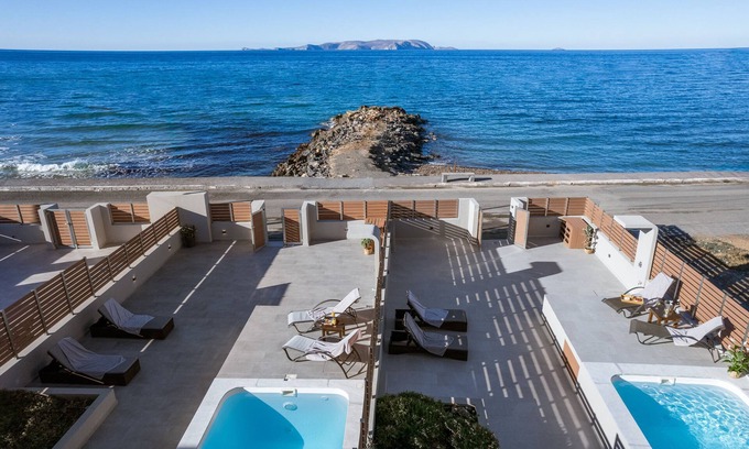 Gournai Villa | Zoé Luxury Seafront Villa with Heated Pool