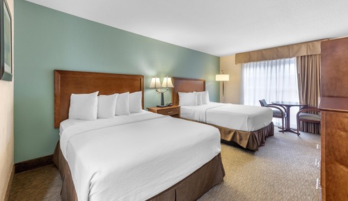 Standard Room, 2 Queen Beds, Refrigerator & Microwave, Poolside