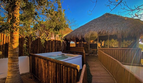 Deluxe Cabin, Fireplace, Garden View