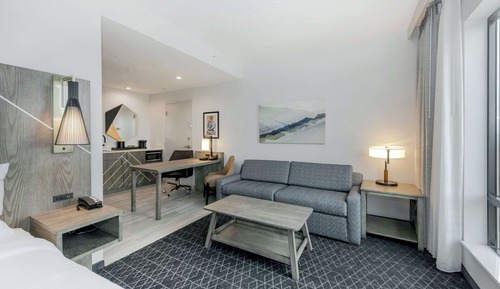 Studio Suite, 1 King Bed, Accessible (Mobility & Hearing, Roll-In Shower)