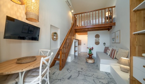 Double Room, 1 Double Bed with Sofa bed, Sea View, Mezzanine (02)