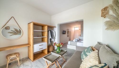 Double Room, Multiple Beds, Balcony, Sea View (08)