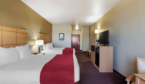 Standard Room, 2 Queen Beds, Non Smoking, Refrigerator & Microwave