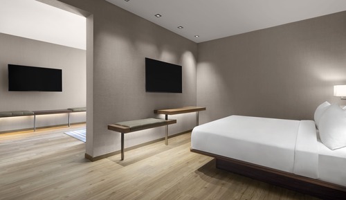Suite, 1 Bedroom (Mobility/Hearing Access, Roll-in Shwr)
