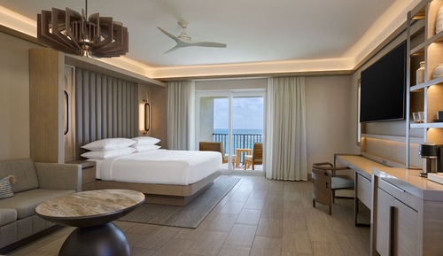 Deluxe Room, 1 King Bed with Sofa bed, Non Smoking, Ocean View (Balcony)