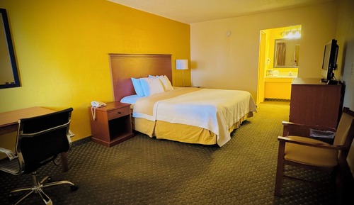 Standard Single Room, 1 King Bed, Non Smoking, Refrigerator & Microwave