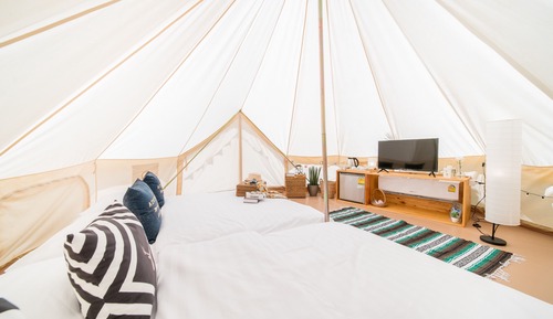 Family Bell Tent Garden View