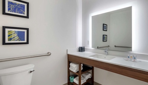 Suite, 1 King Bed, Accessible, Non Smoking (Roll-In Shower)