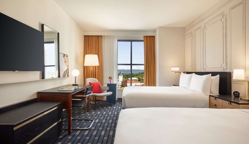 Standard Double Room, 2 Queen Beds, Accessible (Mobility & Hearing, Roll-in Shower)