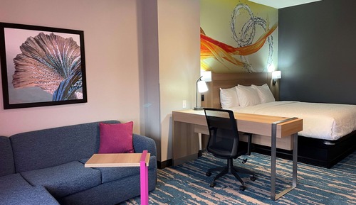 Deluxe Single Room, 1 King Bed, Accessible, Non Smoking (Mobility, Tub w/ Grab Bars)