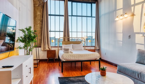Standard Studio, 1 Queen Bed with Sofa bed, City View