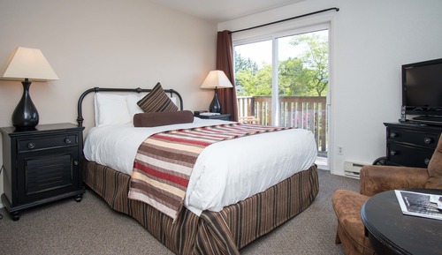 Basic Single Room, 1 Queen Bed, Partial Ocean View