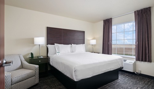 Suite, 1 King Bed with Sofa bed, Accessible, Non Smoking (Ext. Stay, Audible/Visual Alert)
