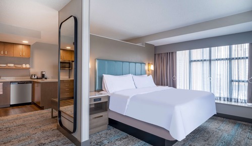 Suite, 1 King Bed, Accessible (Mobility & Hearing, Roll-in Shower)