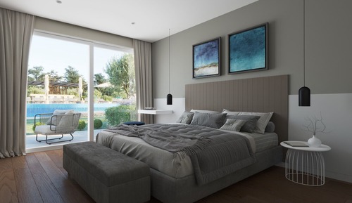 Luxury Apartment, Balcony, Pool View