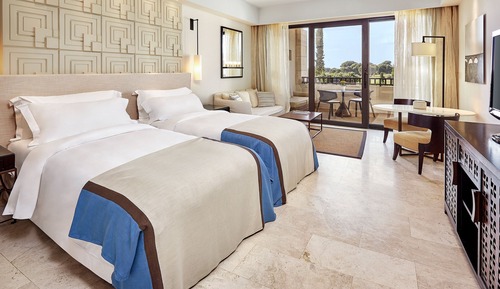 Deluxe Room, 2 Twin Beds, Non Smoking, Partial Sea View (Balcony)