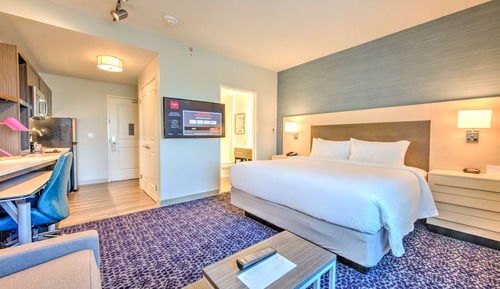 Studio, 1 King Bed with Sofa bed (Hearing Accessible)