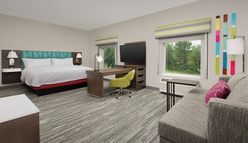 Suite, 1 King Bed, Accessible, Refrigerator & Microwave (Hearing)