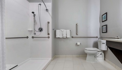 Suite, 1 King Bed, Accessible, Non Smoking (Roll in Shower)