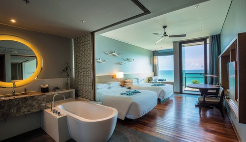 Room, 2 Double Beds, Non Smoking, Ocean View