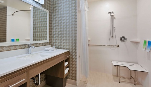 1 King Studio Suite Mobility & Hearing Accessible with Roll-in Shower