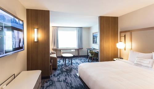 Suite, 1 King Bed with Sofa bed, City View