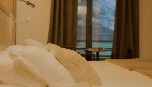 Chambre Classique Maison des Ecureuils (annexe a 300m du Chateau) avec lits jumeaux,2 lits une place