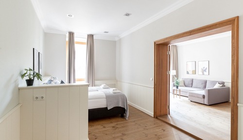 Suite with separate kitchen