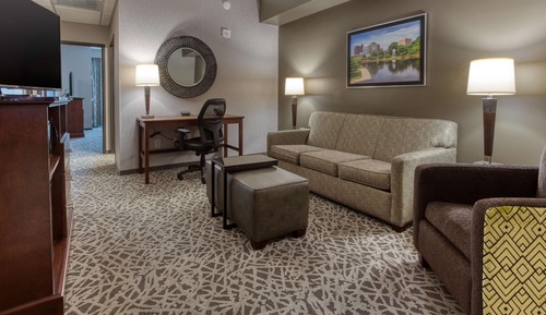 Suite, 1 King Bed with Sofa bed, Refrigerator & Microwave (2 Rooms, Upper Floor)
