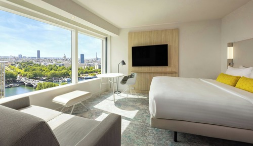 Family Room with Eiffel Tower View