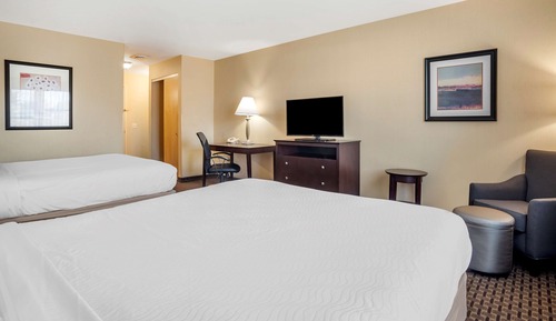 Standard Room, 2 Queen Beds, Non Smoking, Refrigerator & Microwave