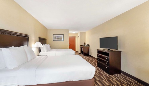 Standard Room, 2 Queen Beds, Non Smoking, Refrigerator & Microwave