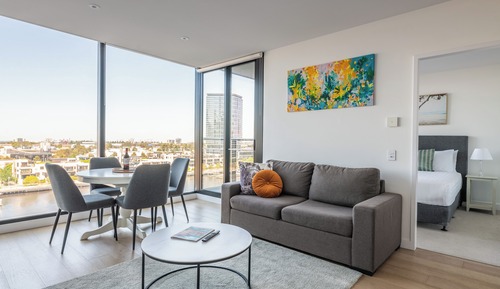 Two-Bedroom Two-Bathroom Apartment with Yarra Views