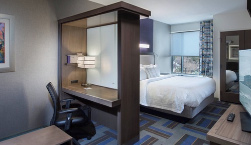 Suite, 1 King Bed with Sofa bed (Mobility Accessible, Roll-In Shower)