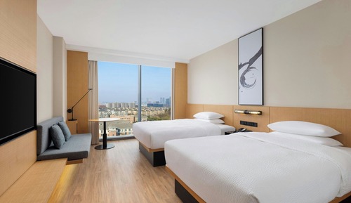 Standard Room, 2 Double Beds, City View